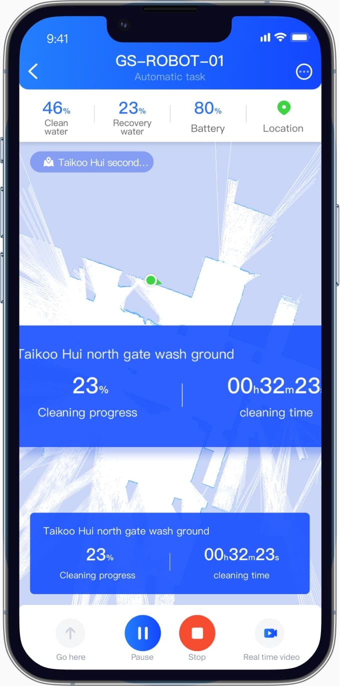 Gausium Mobile App Interface
